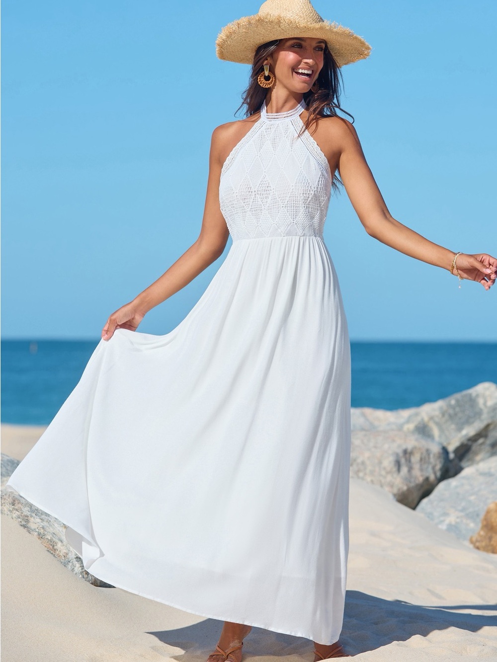 Cupshe Everlasting Charm White Maxi Dress - Picture 3 of 8